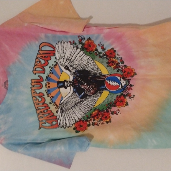 Grateful Dead Tops - Starburst tie dye grateful dead tee